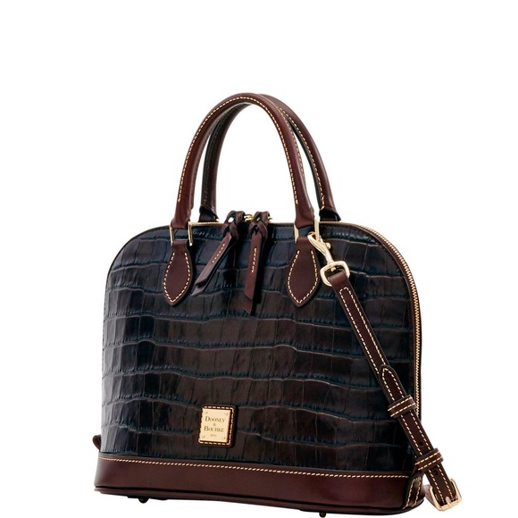 ✨NEW✨Dooney & Bourke OAKDALE ZIP ZIP Satchel in ESPRESSO/BROWN TMORO - Picture 2 of 16